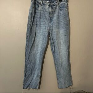 Old Navy Extra High Rise Curvy Ski-Hi Straight Distressed Jeans Size 18 Tall